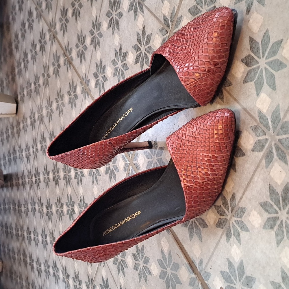 Snake Print Heels